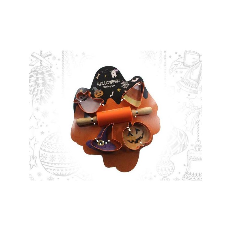 SET FORMINE IN METALLO 5pz HALLOWEEN