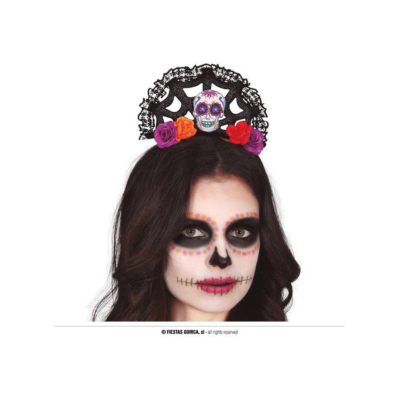 CERCHIETTO CATRINA CON PIZZO E CERCHIO