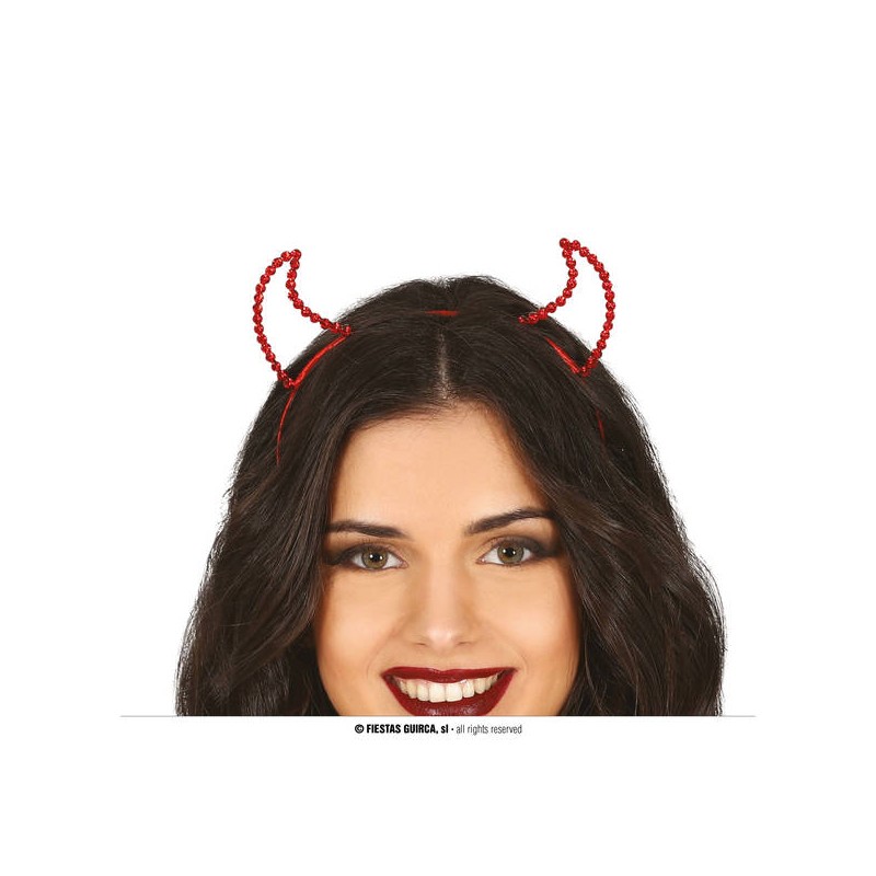 CERCHIETTO ROSSO DEMONIO PIETRE PREZIOSE