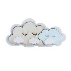 MAGNETE NUVOLETTA LEGNO BOY 5cm 24pz
