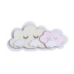 MAGNETE NUVOLETTA LEGNO GIRL 5cm 24pz