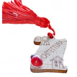 APPLICAZIONE MAGNETE PERGAMENA LEGNO C/NAPPA 'LAUREA...