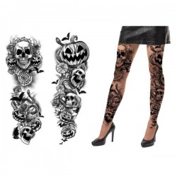 COLLANT DI HALLOWEEN EFFETTO TATUAGGI GOTICI