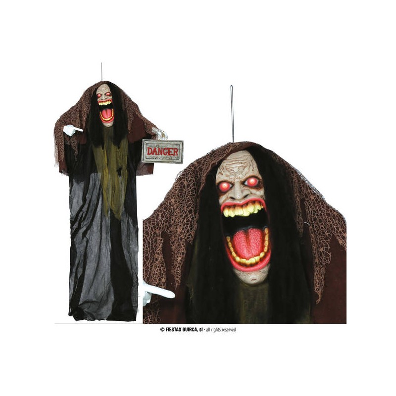 STREGA DANGER DA APPENDERE CON LUCE, SUONO E MOVIMENTO