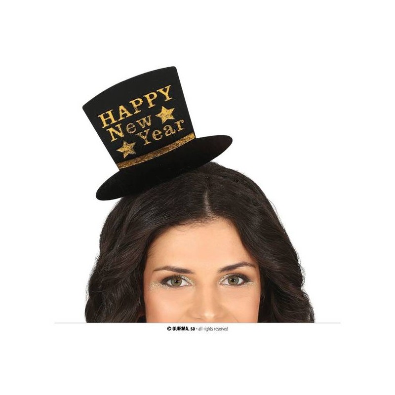 CARCHIETTO CAPPELLO HAPPY NEW YEAR ORO