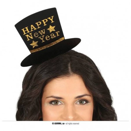 CARCHIETTO CAPPELLO HAPPY NEW YEAR ORO