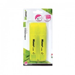 EVIDENZIATORE BLISTER 2pz GIALLO FLUO CWR