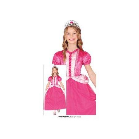 COSTUME PRINCIPESSA ROSA 5-6 ANNI