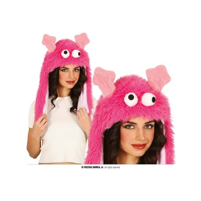 CAPPELLO MOSTRO ROSA ORECCHIE MOBILI