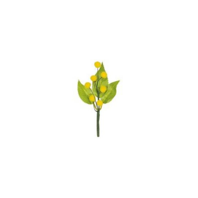 PICK MIMOSA & LEAVES 16,5cm