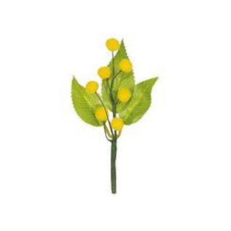 PICK MIMOSA & LEAVES 16,5cm
