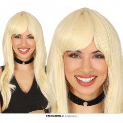 PARRUCCA CAPELLI BIONDI LISCI