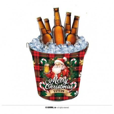 SECCHIELLO IN METALLO MERRY CHRISTMAS