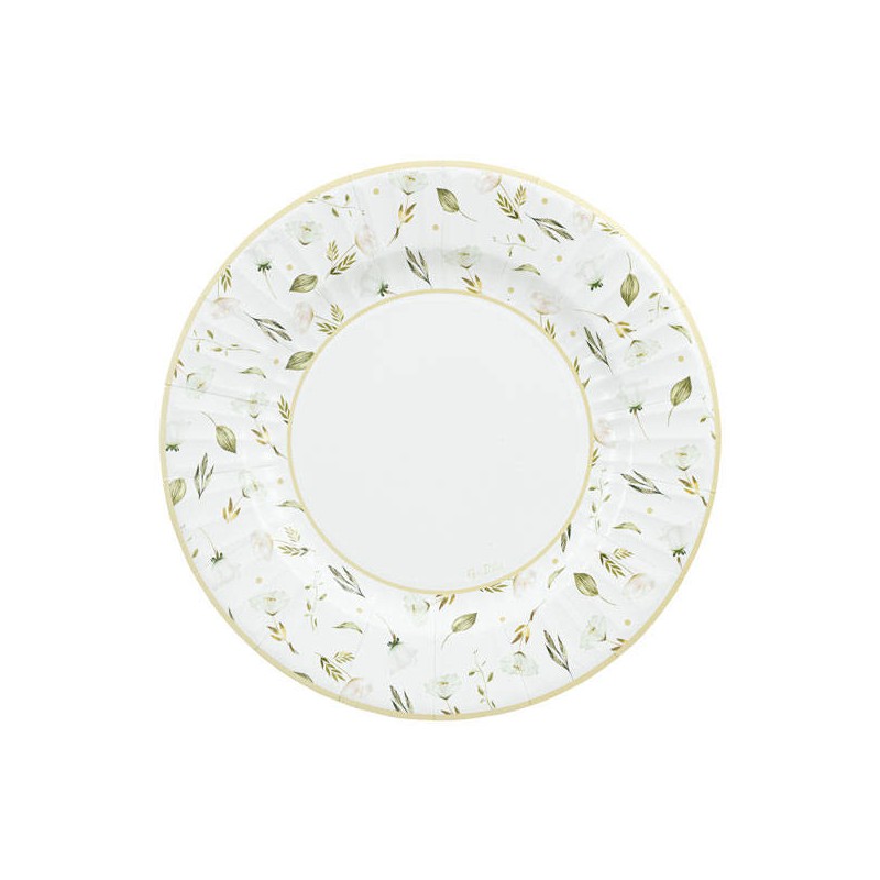 PIATTI DANZA DI FIORI 27cm 8pz