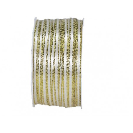 NASTRO DOUBLE BORDO ORO mm3x50mt 101-BIANCO