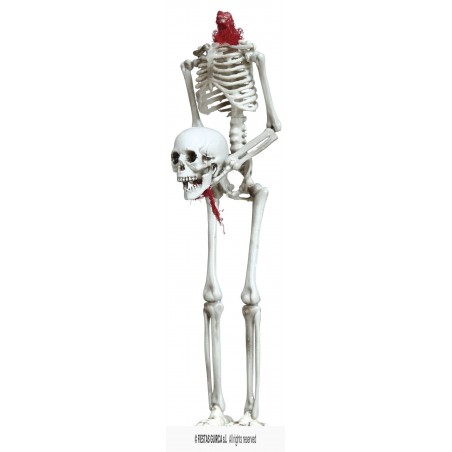 SCHELETRO C/TESTA IN MANO 37cm
