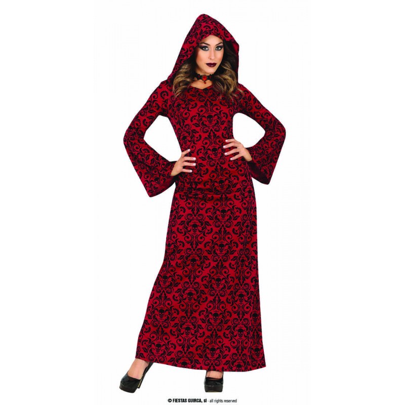 COSTUME RED HOODED WITCH TG.M 38-40