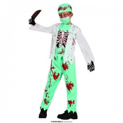 COSTUME SKELETON ZOMBIE MEDIC 10-12 anni