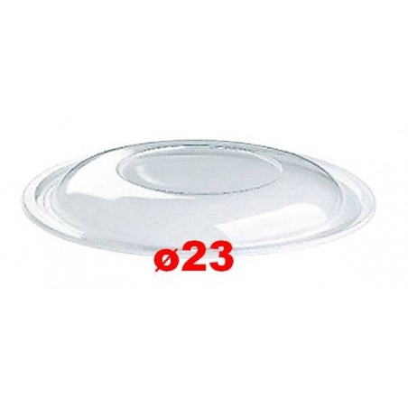 COPERCHIO INSALATIERA PET TRASPARENTE DIAM.23 BOMBATO