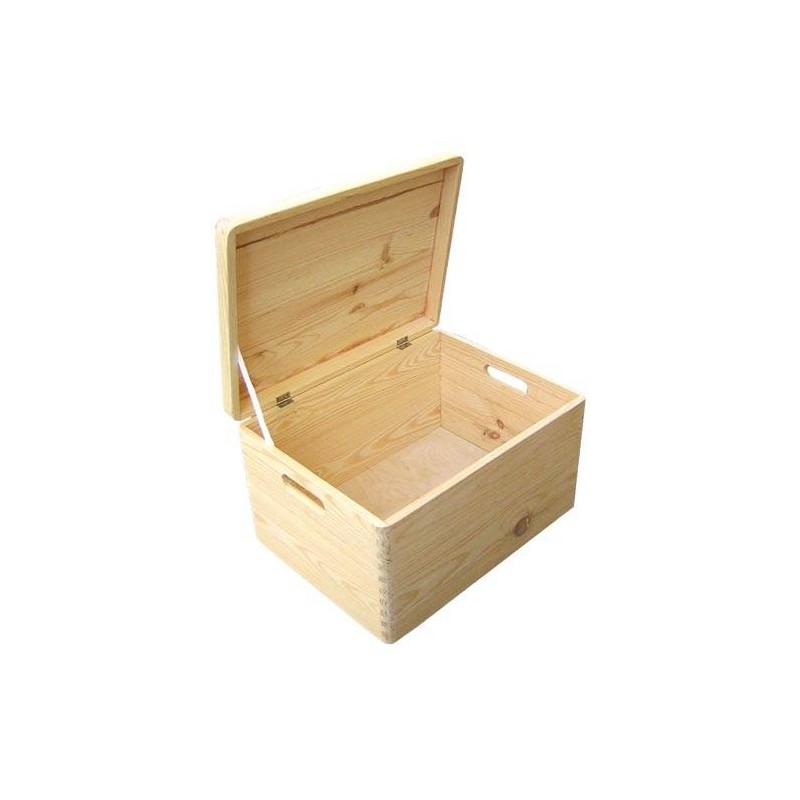 BAULETTO LEGNO NATURALE C/COP 40x30x24cm CASL2154