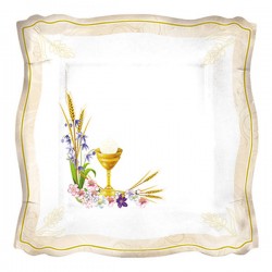 PIATTI PIANI QUADRATI COMUNIONE PRESTIGE 8pz