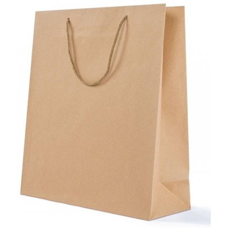 SHOPPER CARTA KRAFT LUSSO 10+6,5x12cm AVANA