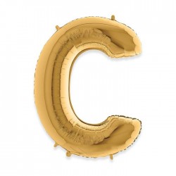 PALLONE MYLAR LETTERA C 102cm 40" GOLD