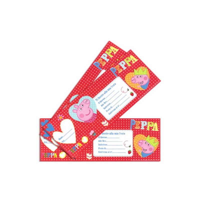 BLOCCHETTO INVITI PEPPA PIG 20pz