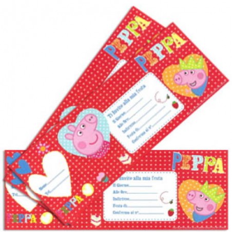 BLOCCHETTO INVITI PEPPA PIG 20pz