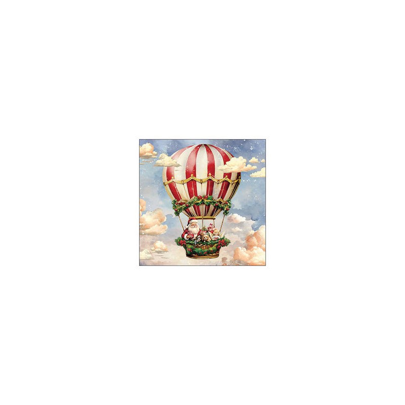 TOVAGLIOLI 33x33cm SANTA'S AIR BALOON 20pz