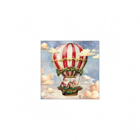 TOVAGLIOLI 33x33cm SANTA'S AIR BALOON 20pz