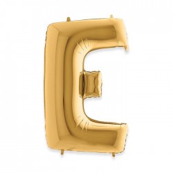 PALLONE MYLAR LETTERA E 102cm 40" GOLD
