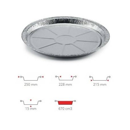 TEGLIA ALLUMINIO C2G 100pz CONTITAL