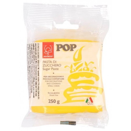 PASTA DI ZUCCHERO POP 250gr GIALLO SOLE