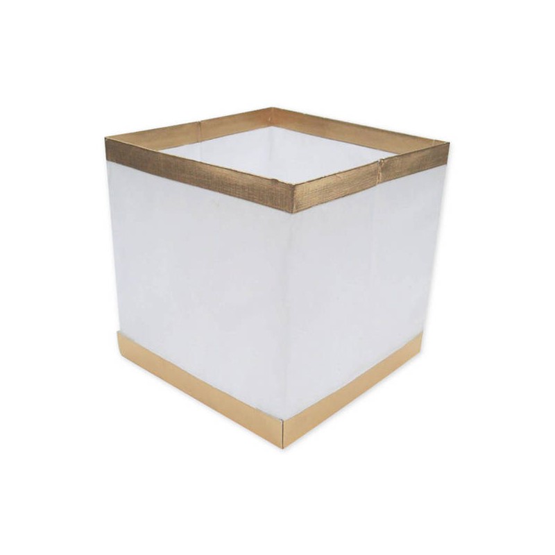 LANTERNA GALLEGGIANTE QUADRATA BIANCA 15x15x15