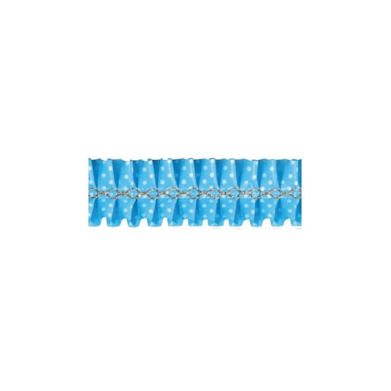 NASTRO GIROTORTA PVC POIS AZZURRO FLOREAL 15mt