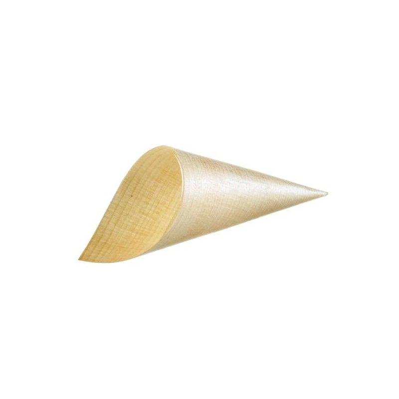 CONO IN LEGNO GRANDE ø5,5x15,5cm 50pz LEO