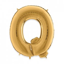 PALLONE MYLAR LETTERA Q 102cm 40" GOLD