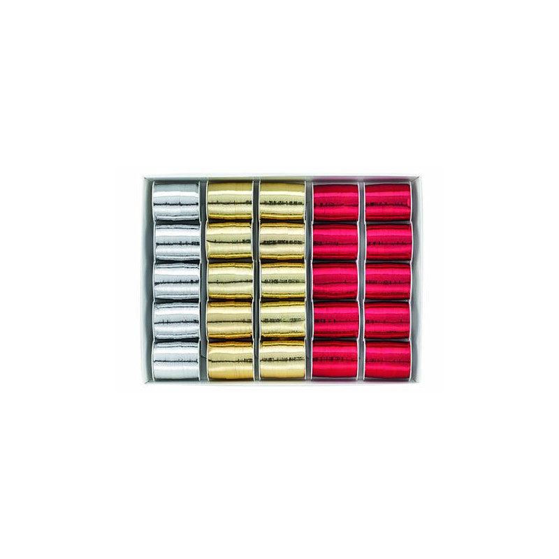 ROCCHETTO NASTRO SPLENDID METAL mm10x10mt 6870 ASS.TI 1pz