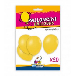 PALLONCINI LATTICE PASTELLO 9/10 26cm GIALLO 11 20pz