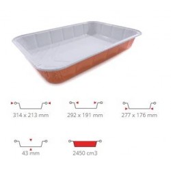 TEGLIA ALLUMINIO BIANCO/RAME 6 PRZ 50PZ R2G CONTITAL