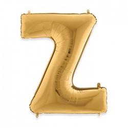 PALLONE MYLAR LETTERA Z 102cm 40" GOLD