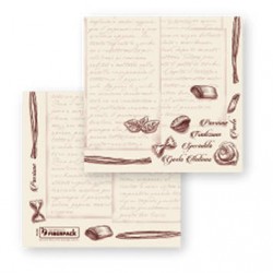 TOVAGLIOLI 38x38 STAR 40pz DECOR NATURAL PASTA