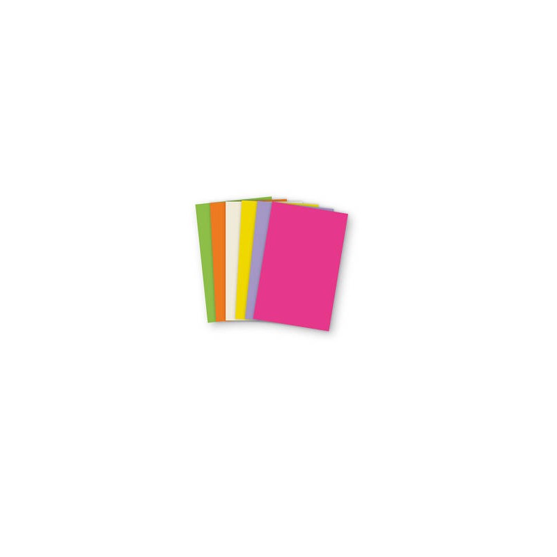 BIGLIETTO + BUSTA  9x14cm CAPRI 10pz COLORI FORTI