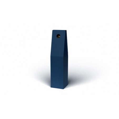 SCATOLA PORTA 1 BOTTIGLIA STICK 9x9x38cm BLU LISCIA