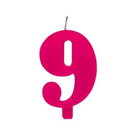 CANDELINA SCINTILLANTE FUCSIA N°9 9,5cm