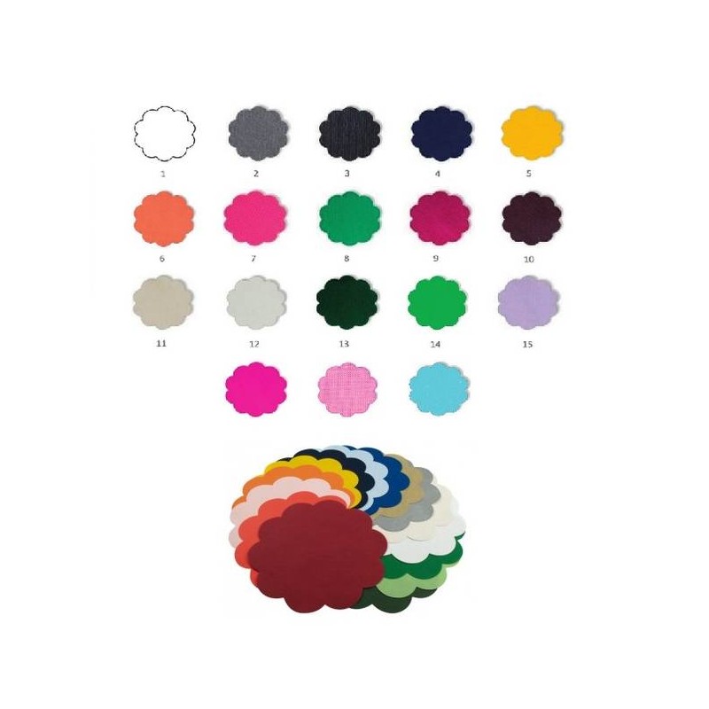 SOTTOPIATTO TNT SMERLATO DIAM.37 FUCSIA 10pz