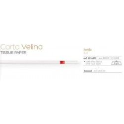 CARTA VELINA 31gr BIANCA ROTOLO 1x5mt REX