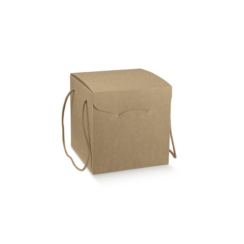 SCATOLA SEGRETO C/COR 24,5x24,5x18cm AVANA LISCIA