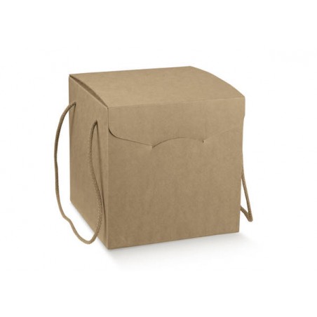 SCATOLA SEGRETO C/COR 24,5x24,5x18cm AVANA LISCIA